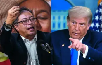 Varios pisodios de tensión han marcado la relación en poco menos de un año, desde que el republicano volvió a la Casa Blanca y decidió golpear el tablero geopolítico. FOTO el colombiano y getty