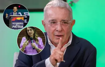 El expresidente Álvaro Uribe Vélez ha manifestado en varias ocasiones que, en caso de que Paloma Valencia no llegue a segunda vuelta, apoyaría a Abelardo de la Espriella. Fotos: Juan Antonio Sánchez Ocampo, Jaime Pérez Munévar y Colprensa