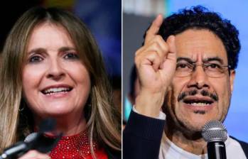 Paloma Valencia e Iván Cepeda representan fuerzas políticas opuestas de cara a las elecciones presidenciales. FOTOS: Colprensa