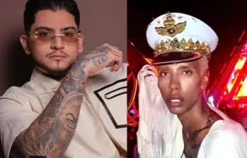 Byron Sánchez Salazar, más conocido como B-king, cantante nortesantandereano y el DJ Jorge Luis Herrera Lemos, conocido como Regio Clown. Foto: Redes sociales.