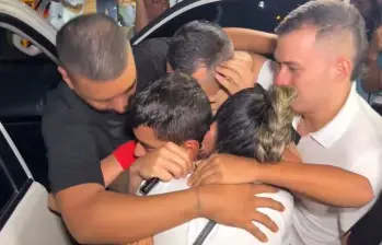 Lyan José se reencontró con su familia. FOTO: Captura de video 
