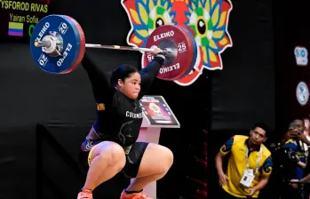 Yairan, una de las nuevas joyas que tiene Colombia en el levantamiento de pesas. FOTO X-IWF