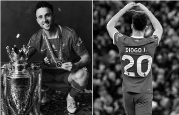 El delantero portugués de 28 años, Diogo Jota, falleció junto con su hermano André Silva, durante un fuerte accidente automovilístico, cuando se movilizaban por las calles de España. FOTO: LIVERPOOL FC