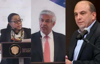 María Balanta, Jaime Tobar, y Carlos Camargo. Foto: cortesía