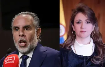 Armando Benedetti y la magistrada Cristina Lombana. Foto: Colprensa