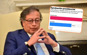 Pese a la tensa coyuntura, la desaprobación de Petro cayó varios puntos. Foto: Colprensa y Pulso Latino.