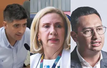 Mario Burgos, Lucy Laborde y Víctor Forero han sido objeto de cuestionamientos tras su participación en el caso de Nicolás Petro. FOTO cortesía y captura de video