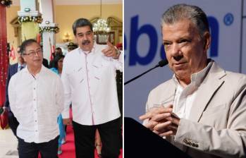 El expresidente Juan Manuel Santos consideró que el plebiscito convocado por Petro no sería suficiente para dar garantías en las elecciones presidenciales de Venezuela. FOTO: COLPRENSA