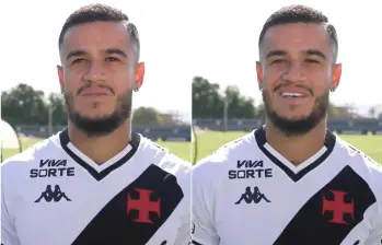El reconocido jugador de Brasil y Vasco da Gama, Philippe Coutinho, estaba hablando en medio de la entrevista cuando de fondo se escucharon varios disparos. FOTO: CAPTURA VIDEO REDES SOCIALES