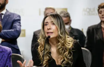 Katherine Miranda defendió en entrevista con Semana su apoyo a Paloma Valencia y explicó el giro en su postura política. FOTO: Colprensa. 