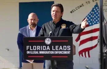 DeSantis anunció que la nueva instalación estará ubicada en la Institución Correccional de Baker, una prisión estatal a unas 43 millas al oeste de Jacksonville. FOTO: Tomada de redes sociales @GovRonDeSantis