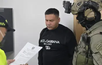 Andrés Felipe Marín, permanece privado de la libertad en una estación de Policía en Bogotá. Foto: Fiscalía
