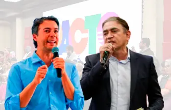 Bolívar advirtió que se retirará si el exalcalde participa, mientras que Quintero, señalado por procesos judiciales, pidió unidad y aseguró que su lucha es contra las mafias corruptas, no contra sus compañeros. FOTO: COLPRENSA-EL COLOMBIANO