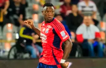 El futbolista Ménder García anotó el gol más reciente del Medellín en el torneo Clausura. FOTO: CAMILO SUÁREZ