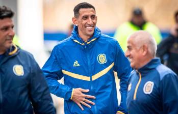 Ángel Di María en su primer entrenamiento con Rosario Central, en su regreso al fútbol argentino. FOTO TOMADA X @RosarioCentral