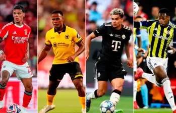 Los colombianos Richard Ríos y Jhon Arias llegaron recientemente al fútbol europeo después de brillar con equipos “grandes” de Brasil. FOTOS: GETTY 