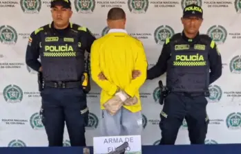 El sujeto, luego de disparar contra el uniformado, fue buscado por medio de un operativo con plan “candado” para dar con su rápida captura. FOTO: Policía Metropolitana de Bogotá