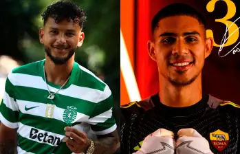 El Sporting de Portugal mantiene su costumbre de contratar delanteros oriundos de la costa caribe colombiana. FOTOS: TOMADA DEL X DE @SportingCP y @ASROMA 