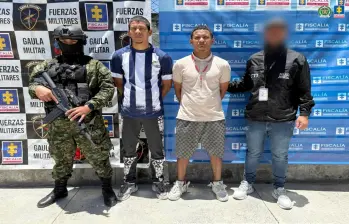 Estos serían los responsables del crimen contra la pareja. Fueron judicializados. FOTO: Cortesía Fiscalía.
