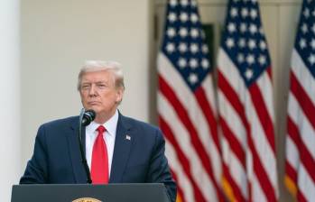 El presidente de Estados Unidos, Donald Trump, en una comparecencia en la Casa Blanca. Foto: Eurpa Press - Consejo de Seguridad Nacional de EE. UU. 