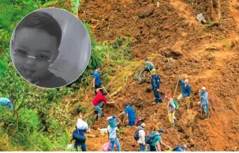 Emanuel es la víctima 22 recuperada bajo tierra en la tragedia de Granizal. FOTO: CAMILO SUÁREZ Y CORTESÍA