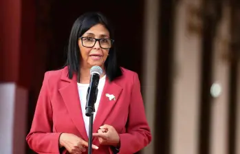 Rodrígez es actualmente la presidenta interina en Venezuela. Sin embargo, su plazo en el cargo está cada vez más cerca de llegar a término. Foto: AFP