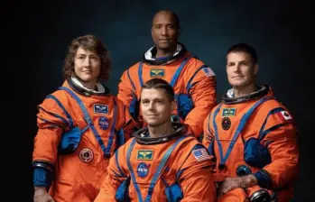 Así regresan a la Tierra los astronautas Reid Wiseman, Victor Glover, Christina Koch y Jeremy Hansende la misión Artemis 2. FOTO: @nasaartemis