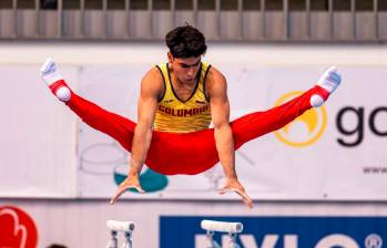 Ángel Barajas impresiona con sus calidad y progresos en la gimnasia artística. FOTO COLPRENSA