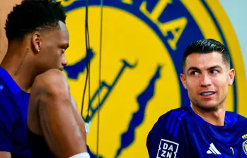 El delantero colombiano Jhon Jáder Durán ha tenido varias conversaciones con Ronaldo desde que llegó al club árabe. Solían compartir ataque. FOTO: TOMADA DEL INSTAGRAM DE CRISTIANO RONALDO