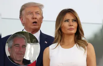 Melania Trump sostuvo nunca haber visitado la isla privada de Jeffrey Epstein. Foto: Getty Images y AFP