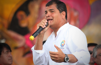 Sobre el expresidente de Ecuador, Rafael Correa, pesa orden de captura. Actualmente, vive en Bélgica. FOTO: Colprensa