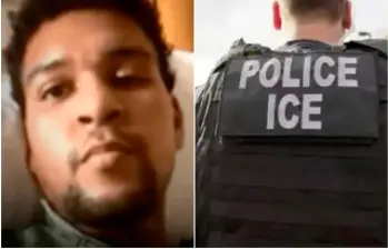 Alex Valencia, de 23 años, es el colombiano que terminó detenido y amputado en Estados Unidos por una enfermedad que, al parecer, contrajo en su celda. FOTOS: Cortesía Univisión e ICE
