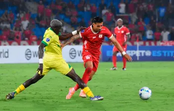 Yeisón Guzmán es la cara del ataque del América de Cali. El antioqueño lleva 10 goles con el conjunto escarlata. FOTO:GETTY