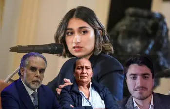 Su guerra con Armando Benedetti, las chuzadas a su exniñera Marelbys Meza y el tráfico de influencias que habría beneficiado a su hermano fueron algunos de los escándalos de la excanciller Laura Sarabia. Fotos: Colprensa y cortesía