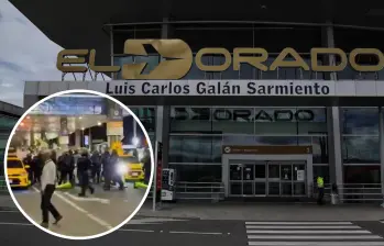 Viajeros enfrentan restricciones en El Dorado tras protestas de taxistas. FOTOS: Colprensa y captura de video