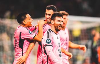 Pese al golpe que sufrió, Messi siguió en el campo y fue determinante para que su equipo no perdiera en el certamen de la Concacaf. FOTO X-INTER MIAMI