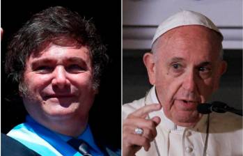 El papa Francisco ya habló con Javier Milei en noviembre para felicitarlo por su victoria en las presidenciales de Argentina. FOTOS: Getty y Colprensa 
