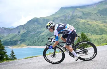 Éiner Rubio compite en su primer Tour. FOTO X-Movistar