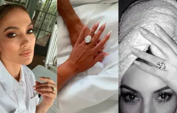 Jennifer López, Georgina Rodríguez y Kim Kardashian han sido noticia por sus anillos de compromiso. FOTO Tomadas de Instagram