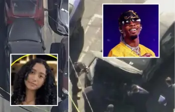 El vehículo está registrado en Texas a nombre de David Anthony Burke, cuyo nombre artístico es D4vd, un joven y reconocido rapero emergente de Estados Unidos. FOTO: Captura video redes sociales @CIQueretaro