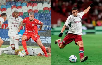 El cuadro vallecaucano buscará ratificar su buen año en competencia internacional contra el Fluminense de Kevin Serna. FOTOS: TOMADAS DEL X DE @AmericadeCali y @Fluminense 
