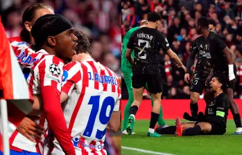 El Atlético de Madrid perdió contra Barcelona su serie en la capital de España, pero avanzó a semis. El PSG demostró su buen juego en Anfield. Foto: tomada del X de @ChampionsLeague