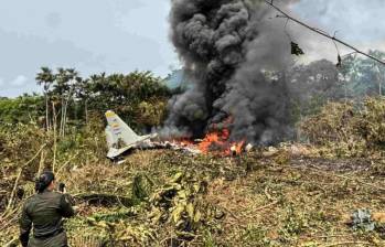 El accidente generó preguntas acerca del estado de los equipos de la Fuerza Aeroespacial. FOTO: AFP
