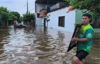Miles de familias afectadas por las inundaciones en el departamento de Córdoba. FOTO: Cortesía - Jhancarlos Mosquera Mosquera