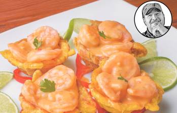 Que delicia estos patacones con coctel de camarones, una de las recetas de hoy. FOTO GETTY