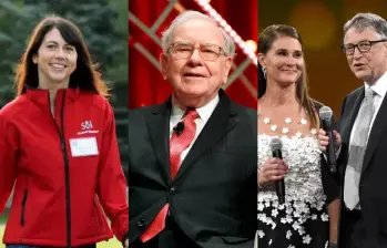 MacKenzie Scott, Warren Buffett, Bill Gates y Melinda French, lideran un grupo de multimillonarios que destacan por donar un porcentaje significativo de su fortuna a organizaciones sin fines de lucro. Foto: Getty