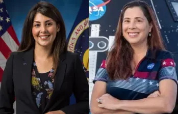 Ellas son las colombianas Liliana Villarreal y Diana Trujillo, quienes trabajan en la Nasa. FOTOS: Tomadas de redes sociales 