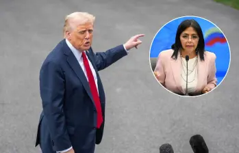 Donald Trump prefirió a Delcy Rodríguez que a María Corina Machado como presidenta temporal de Venezuela tras la caída de Nicolás Maduro, ¿por qué? FOTOS: XINHUA - AFP