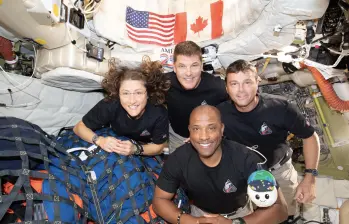 Los cuatro astronautas ocupantes de la nave Orion llegarán este viernes, 10 de abril, a la Tierra. FOTO: Nasa