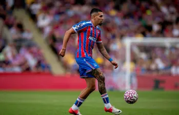 Daniel Muñoz fue titular en el duelo del Palace como visitante ante West Ham y tuvo una buena calificación. FOTO GETTY 